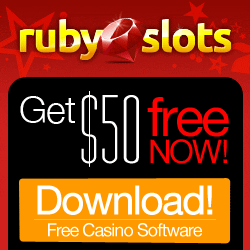 Ruby Slots - $50 Free
                                        Chip